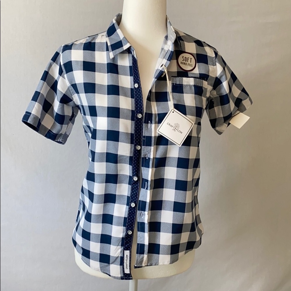 Blue flannel button up
